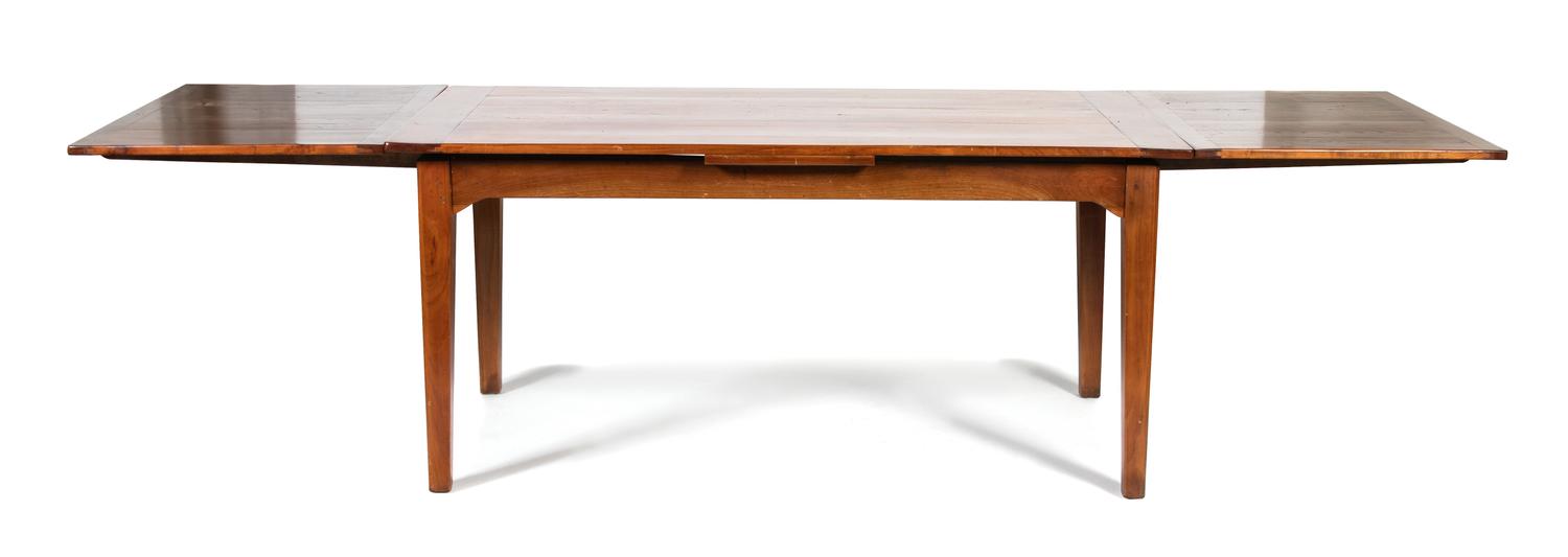 A French Provincial Style Cherrywood Draw-Leaf Table