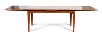 A French Provincial Style Cherrywood Draw-Leaf Table