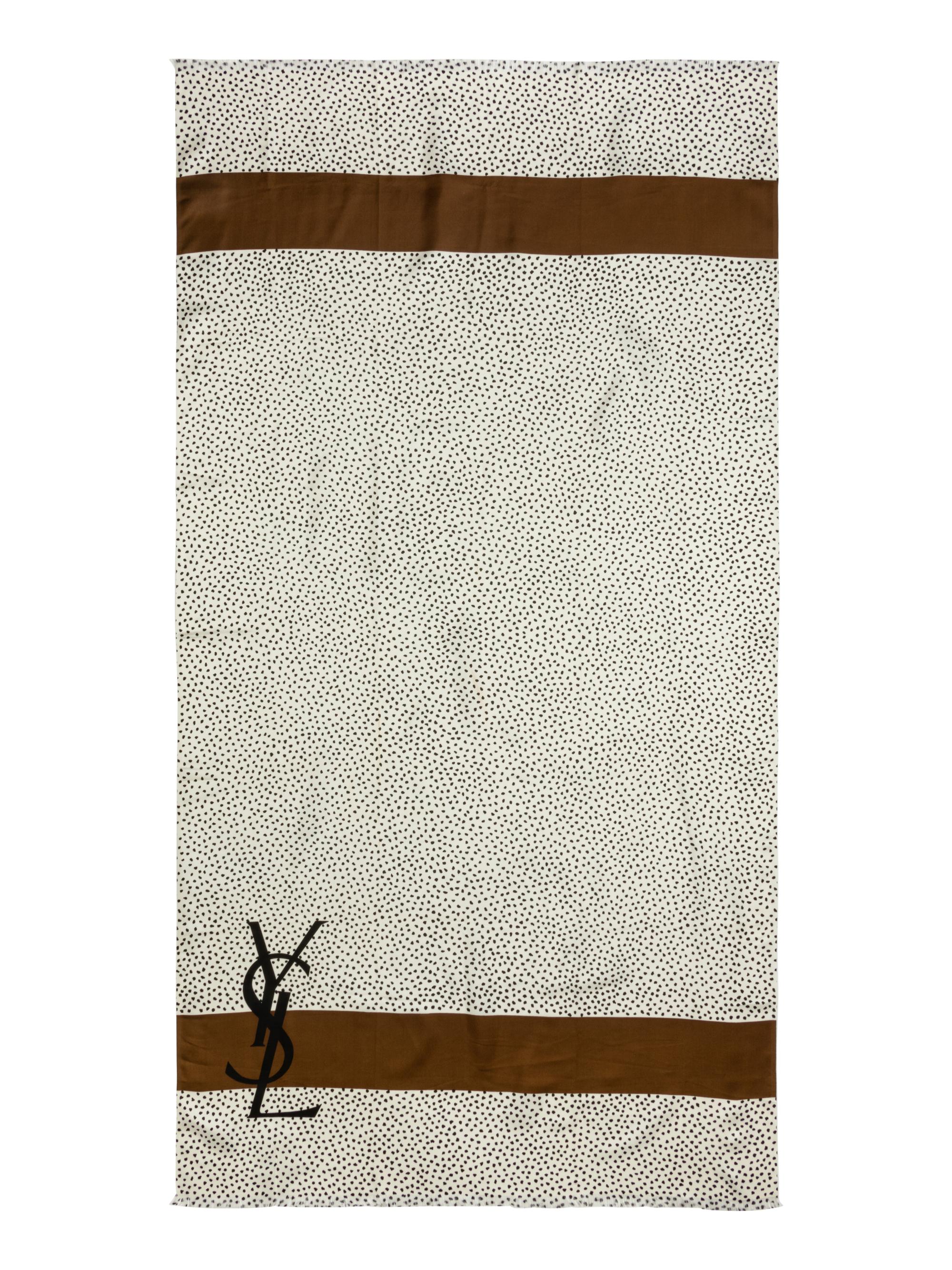 Three Vintage Yves Saint Laurent Scarves, 1970s