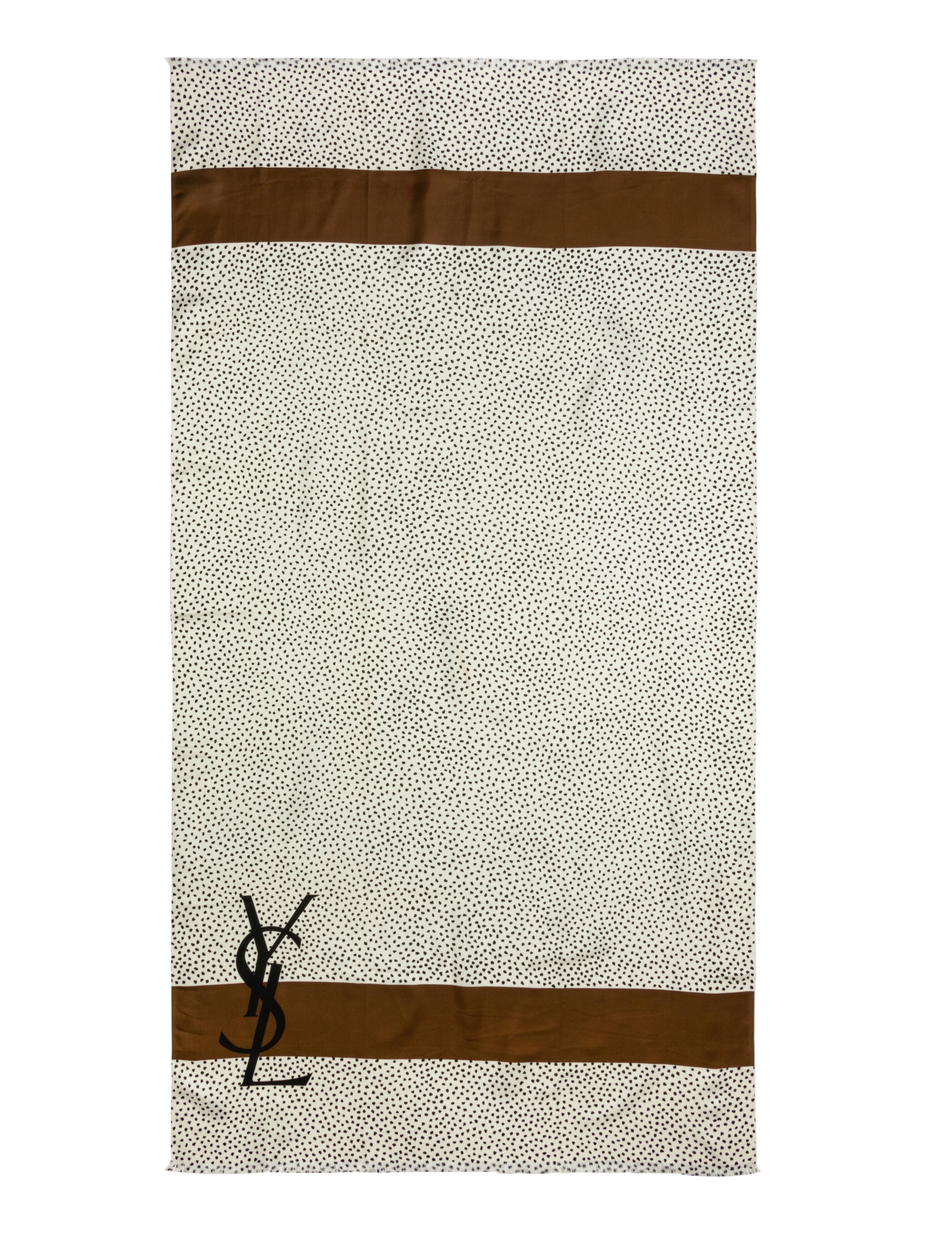 Three Vintage Yves Saint Laurent Scarves, 1970s