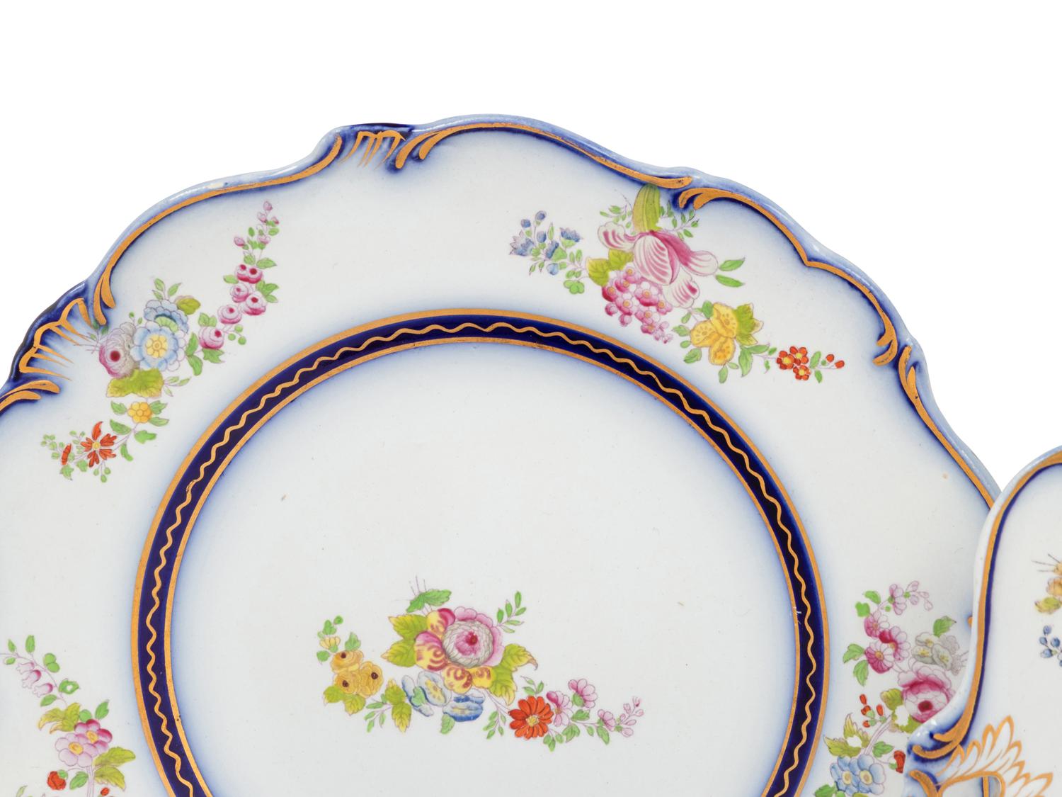A Continental Ceramic Porcelain Dessert Service