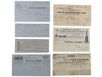 [BUSINESS] -- [OHIO]. Assortment of 19th-20th century letters, documents and account books, highlighted by a Sidney Hall map of the United States and World War I correspondence.