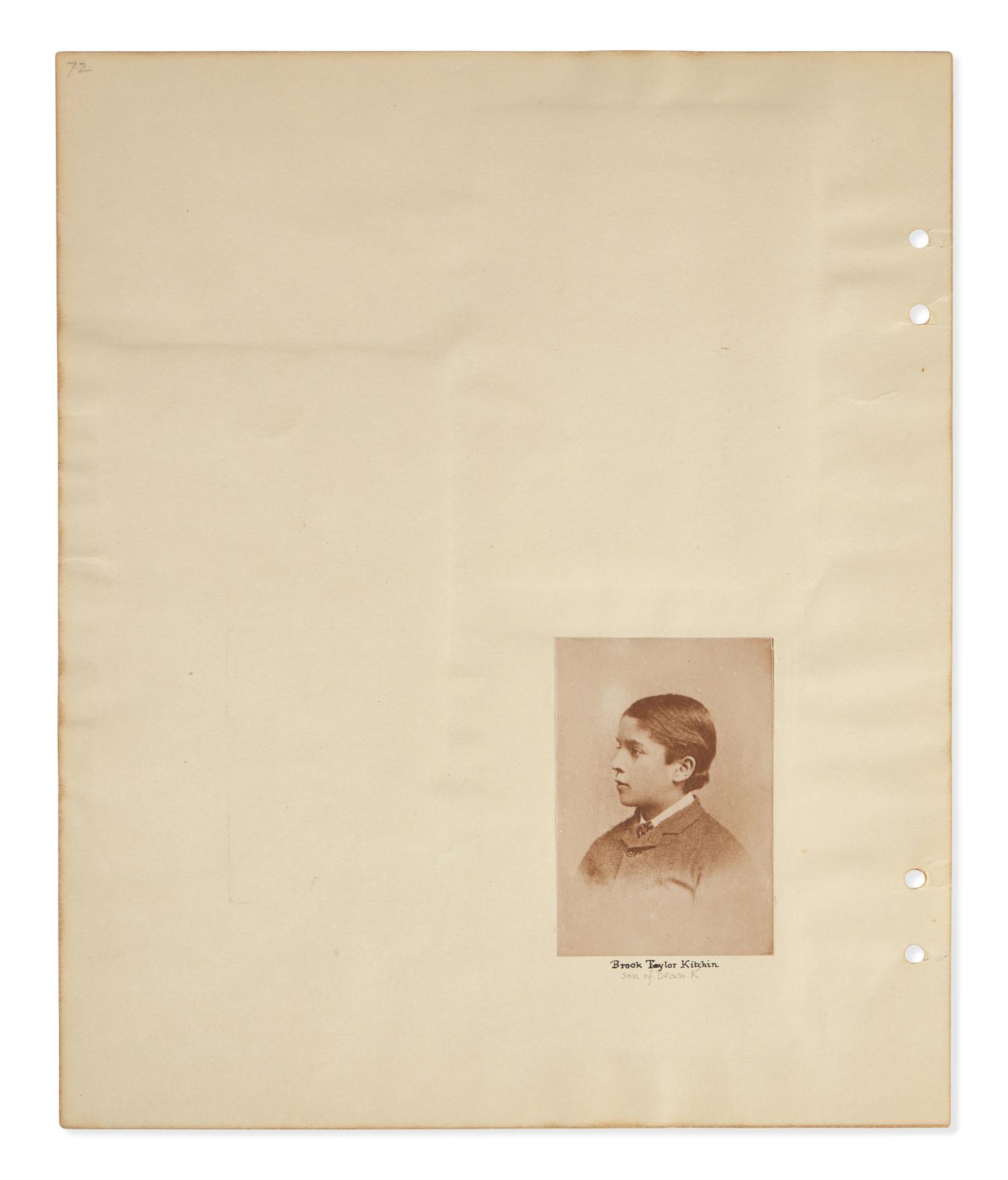 Carroll, Lewis (Charles Lutwidge Dodgson). Two Albumen Photographs of Alexandra "Xie" Rhoda Kitchin