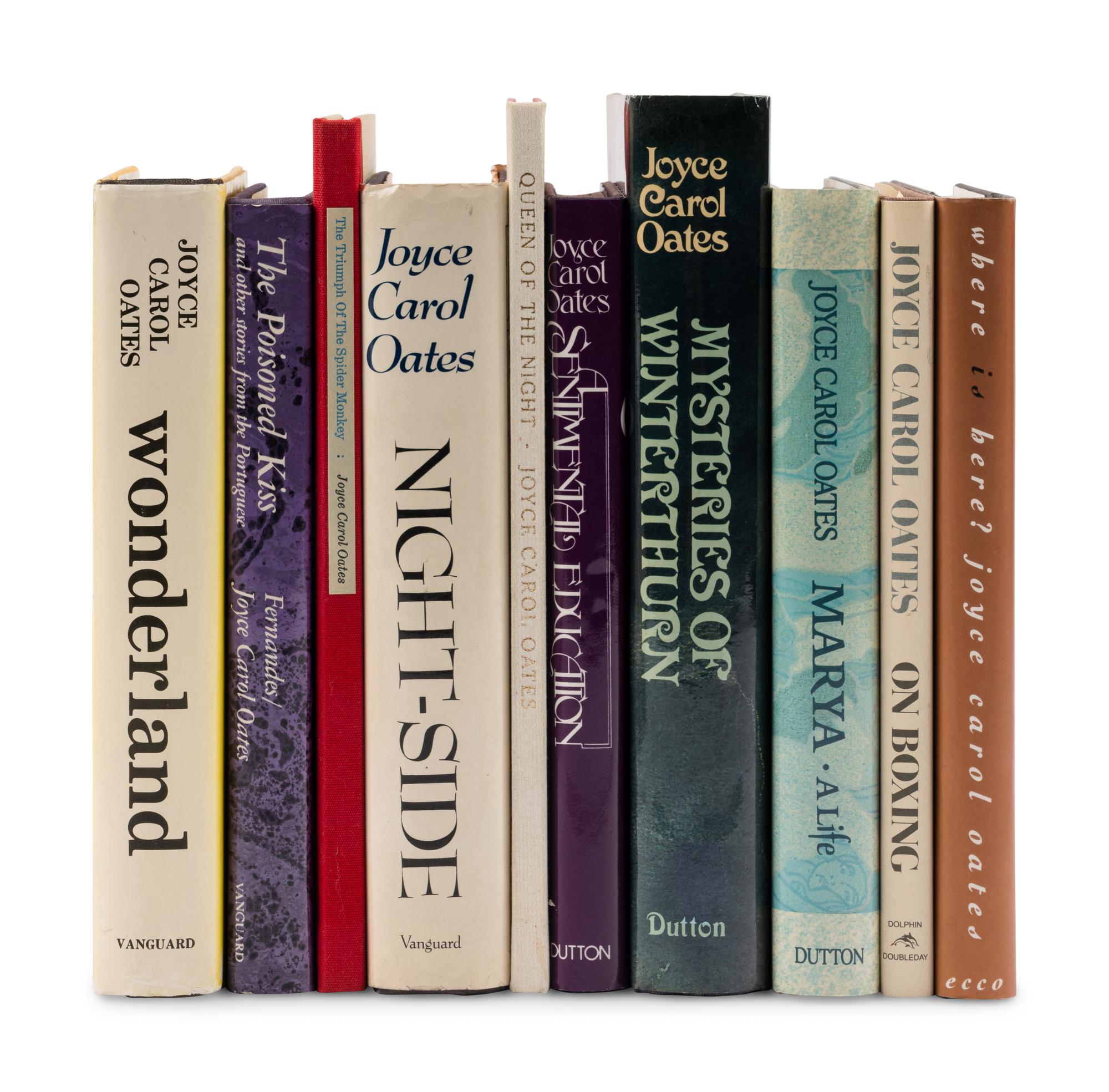 OATES, Joyce Carol (b. 1938). A group of 10 FIRST EDITIONS, comprising: