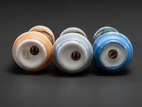 Three Paint Decorated Barber Bottles