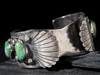 Navajo Silver and Turquoise Watch Band