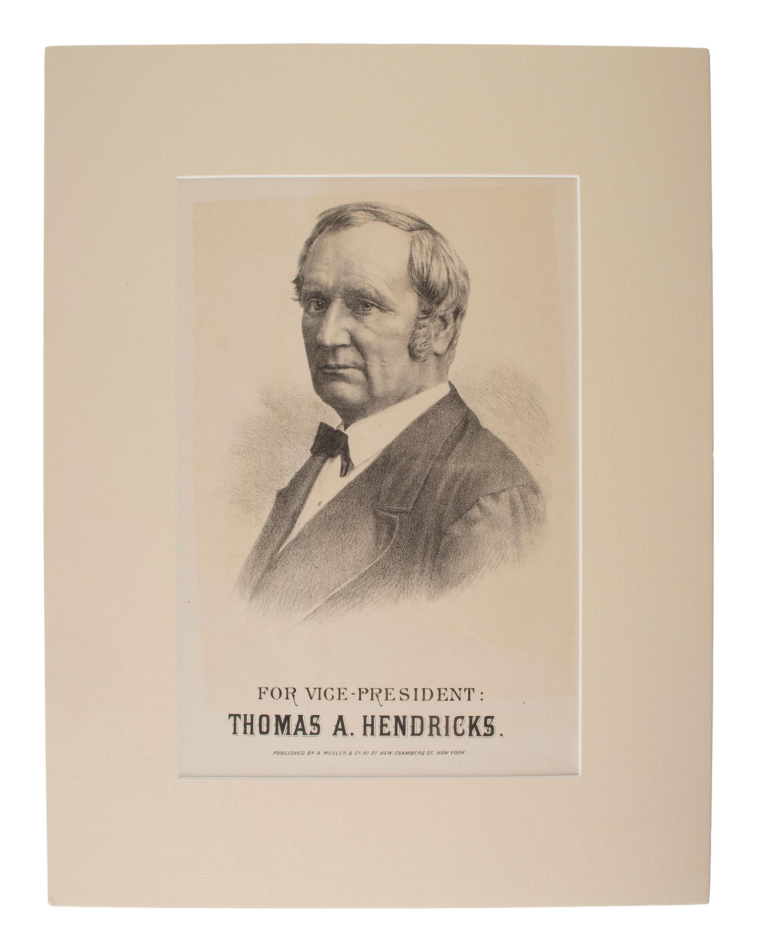 [1888 and 1892 ELECTION]. A group of ephemera related from the 1888 presidential campaigns of Benjamin Harrison and Grover Cleveland, comprising: