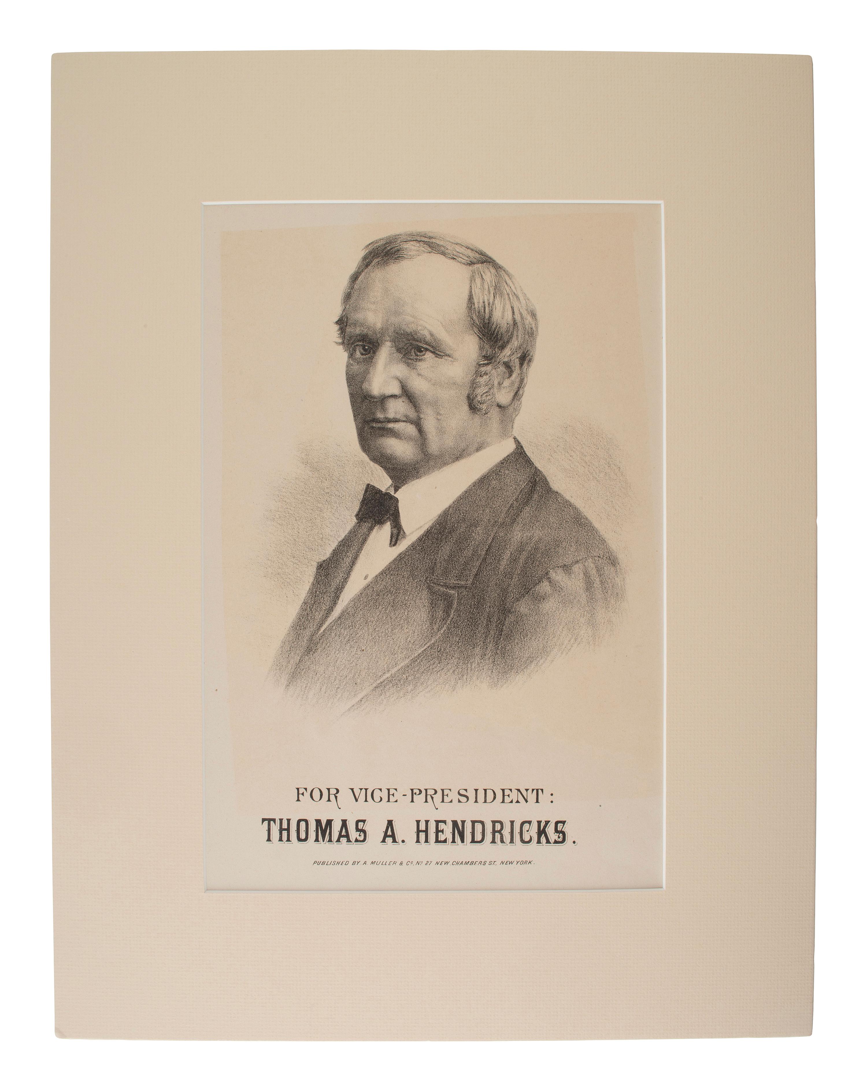 [1888 and 1892 ELECTION]. A group of ephemera related from the 1888 presidential campaigns of Benjamin Harrison and Grover Cleveland, comprising: