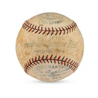 A 1930 Boston Red Sox Team Signed Autograph Baseball (Beckett Authentication Services Letter of Authenticity)