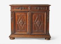An Italian Renaissance style carved oak cabinet, second half 19th century