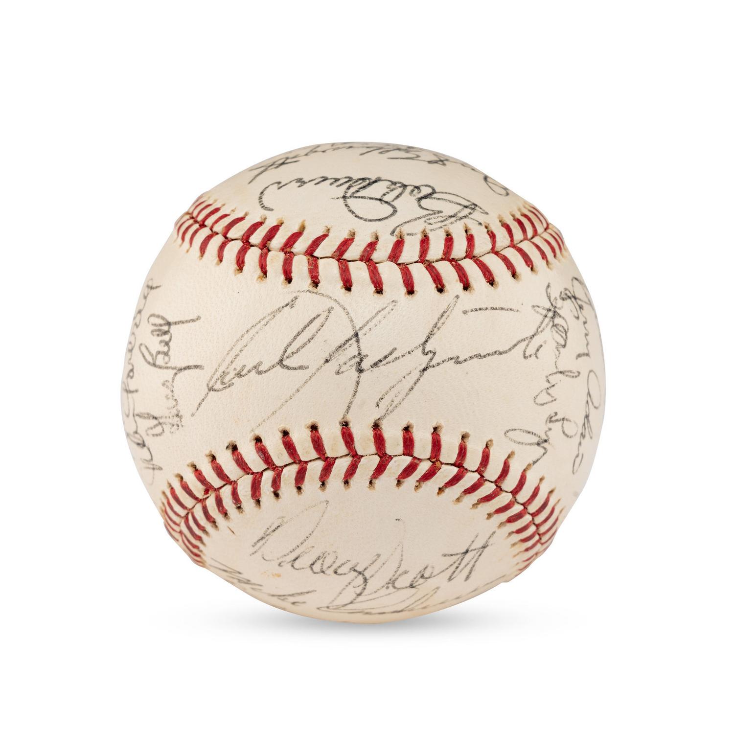 A Large Group of Assorted 1950s-2000s Boston Red Sox Team Signed Autograph Baseballs