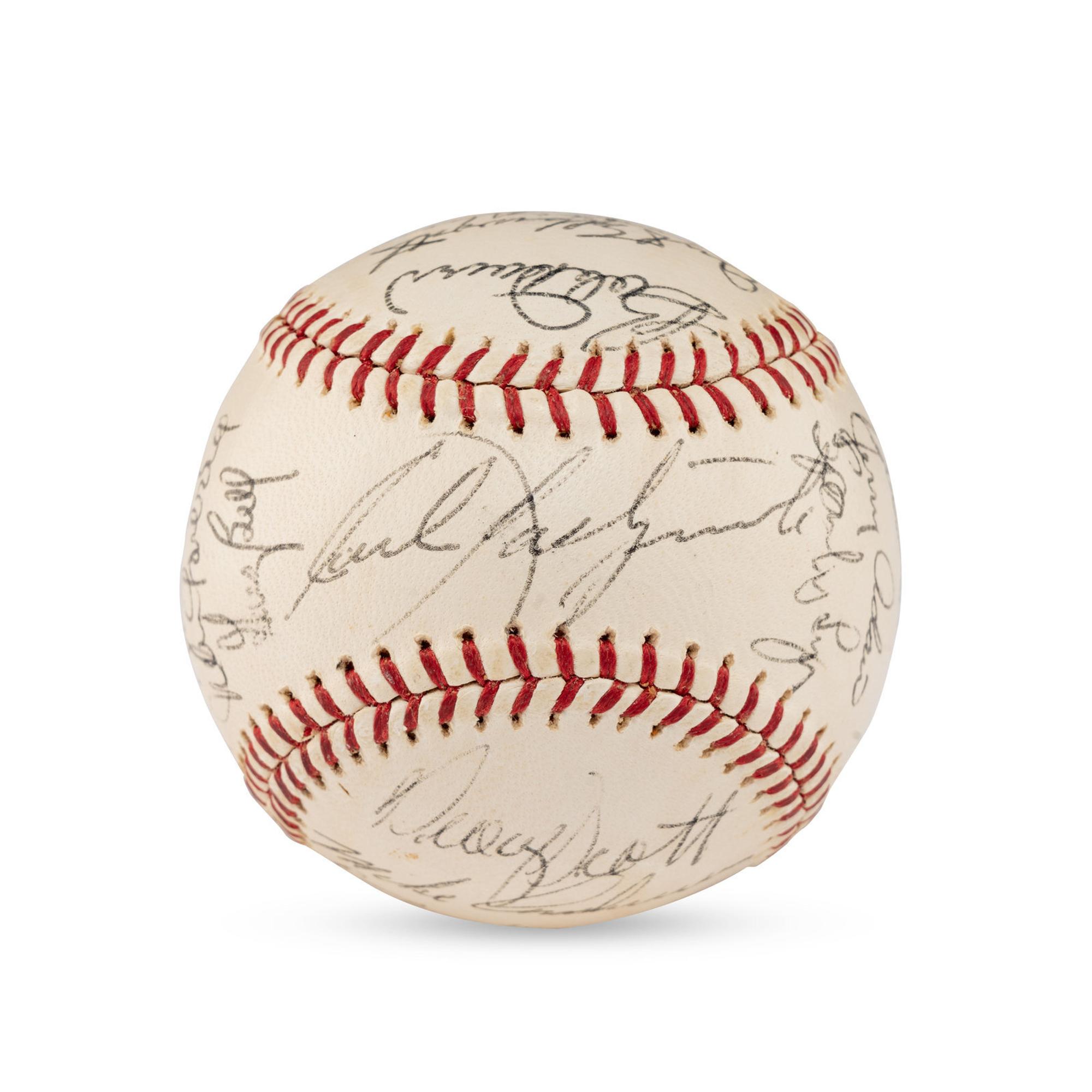 A Large Group of Assorted 1950s-2000s Boston Red Sox Team Signed Autograph Baseballs