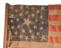 [FLAGS]. 30-star American parade flag. Ca 1848-1850.