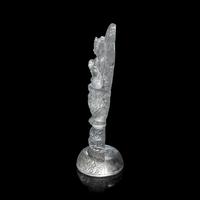 A Nepalese Rock Crystal Manjushri 尼泊爾水晶雕四臂文殊說法像