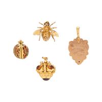 COLLECTION OF YELLOW GOLD AND GEMSTONE JEWELRY