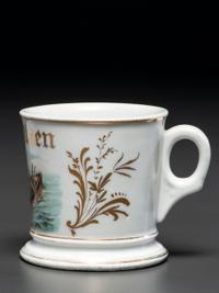 A Crab Fisherman's Porcelain Occupational Shaving Mug