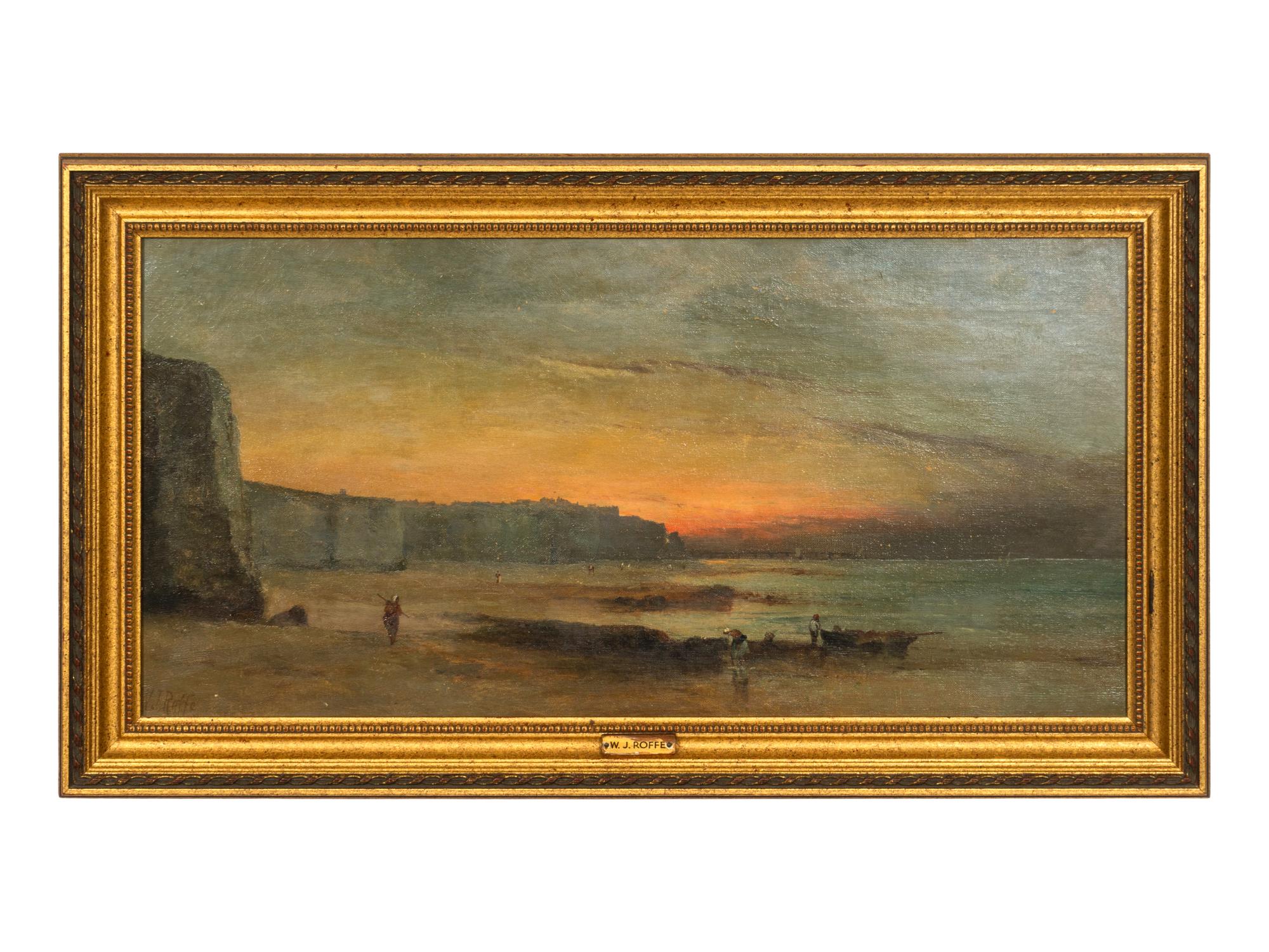 Welsh Coastal Landscape with Fishermen