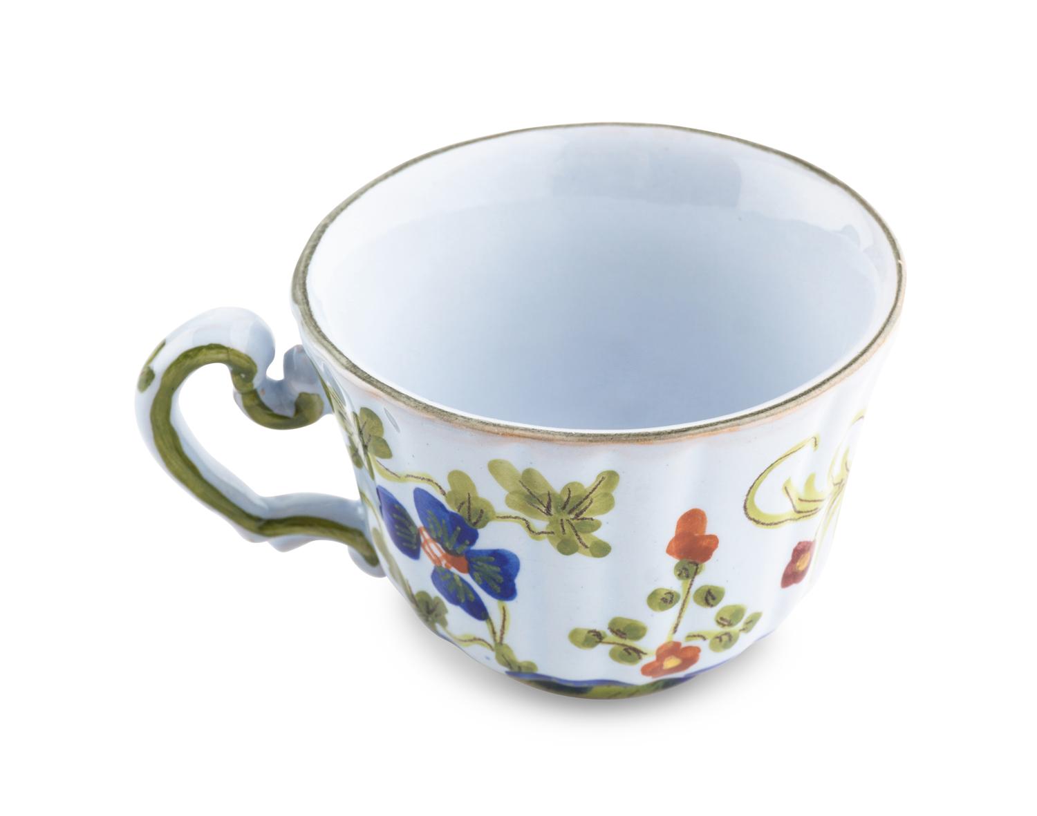 A Garofano Faenza for Sigma Taste Setter Blue Carnation Porcelain Dinner Service