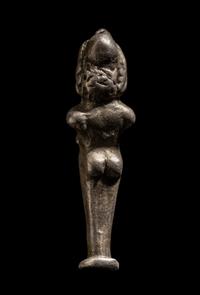 A Roman Silver Herm of Priapus