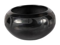 Black-on-black Pottery Bowl