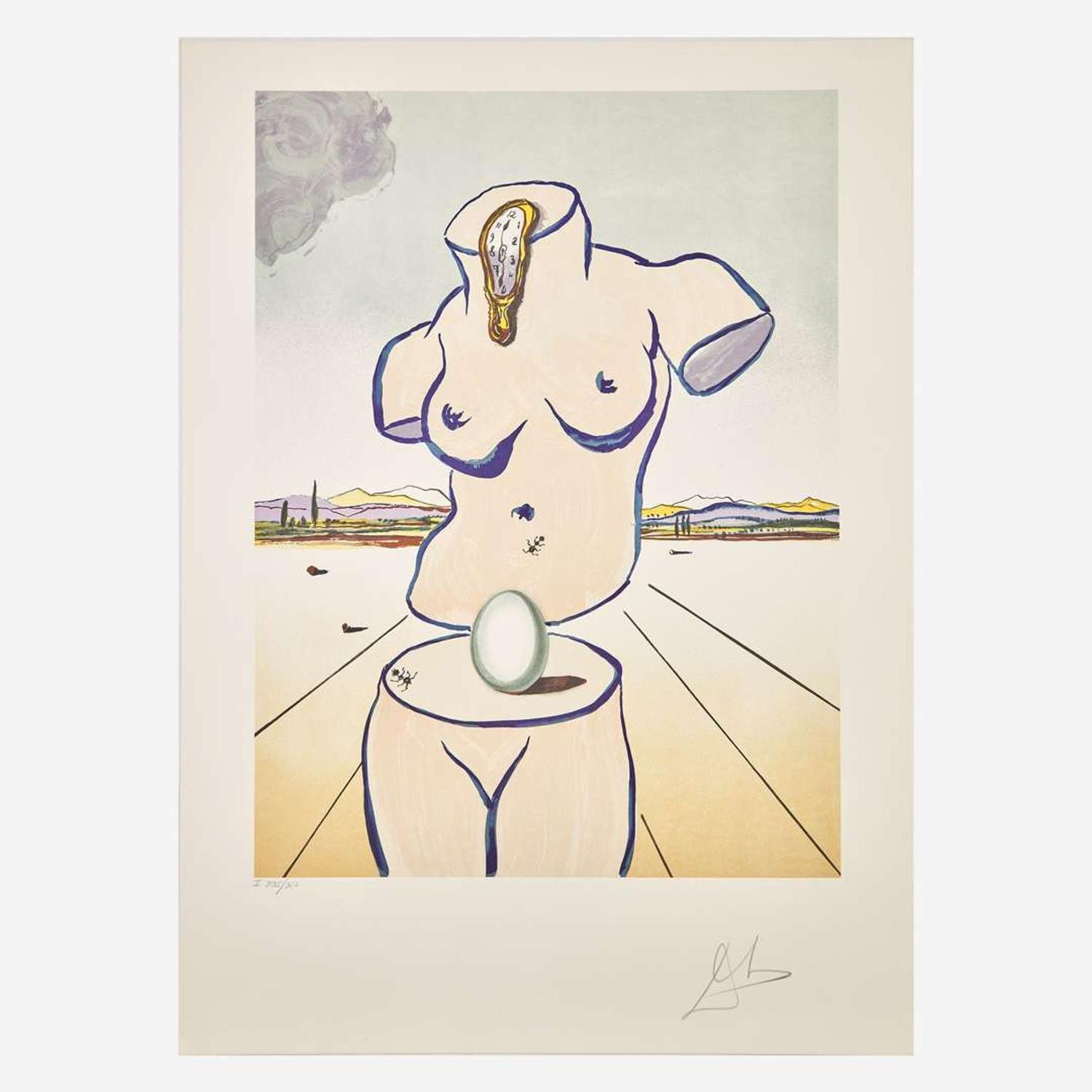 Salvador Dalí (Spanish, 1904-1989) Birth of Venus (Torso)