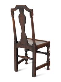 An English Carved Oak Side Chair