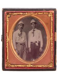 [EARLY PHOTOGRAPHY] -- [OCCUPATIONAL]. A group of 19 images related to firefighting.