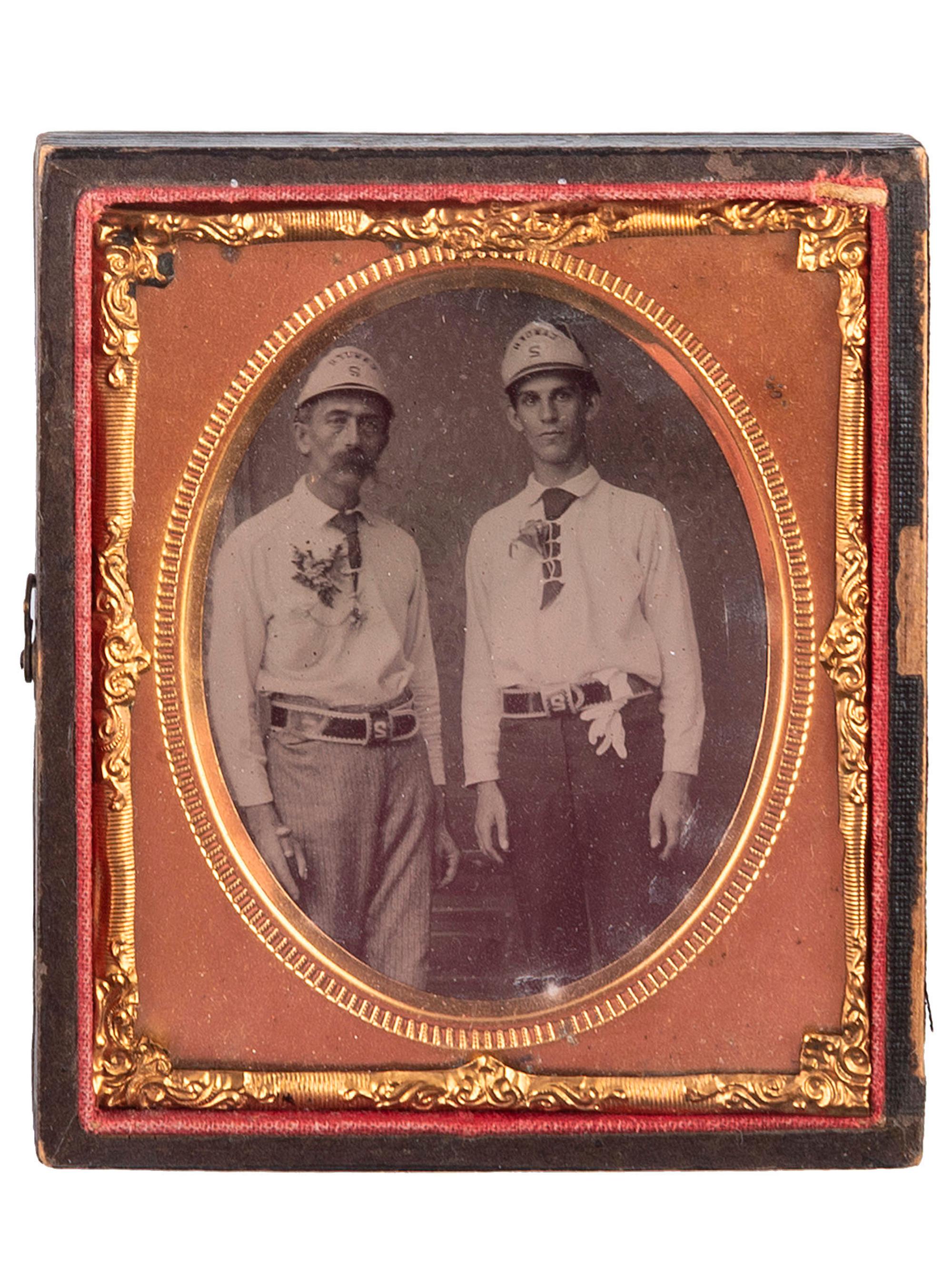 [EARLY PHOTOGRAPHY] -- [OCCUPATIONAL]. A group of 19 images related to firefighting.