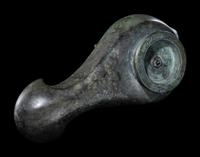 A Roman Bronze Horse Head Oil Lamp