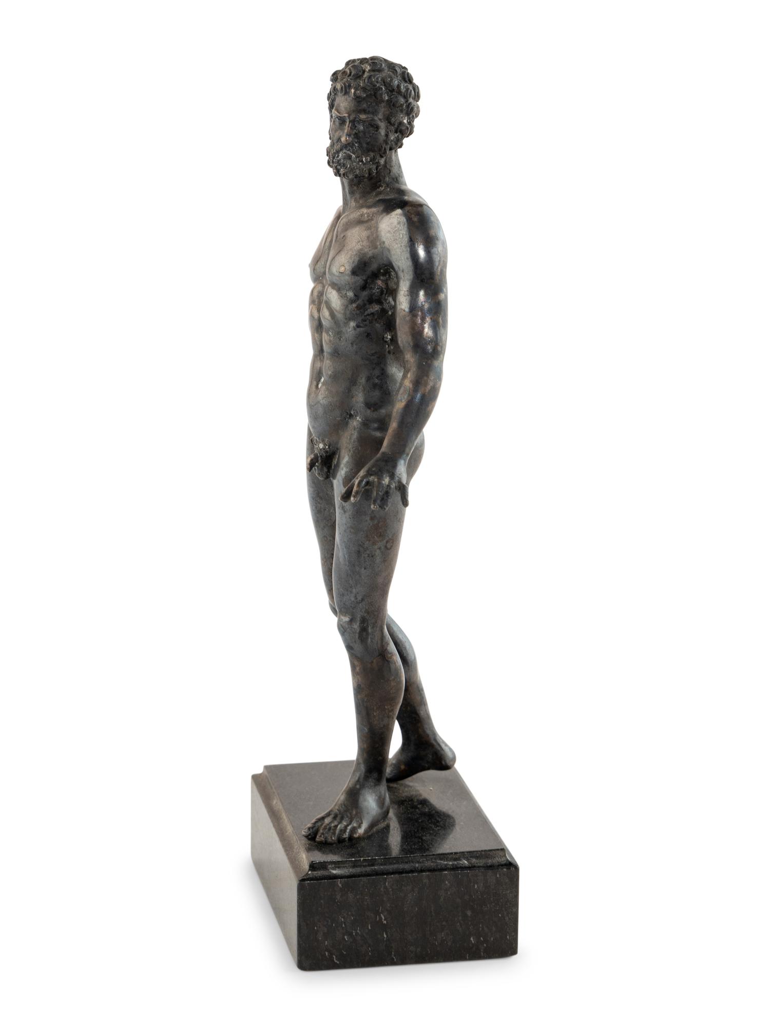A Continental Silver Figure of Hercules