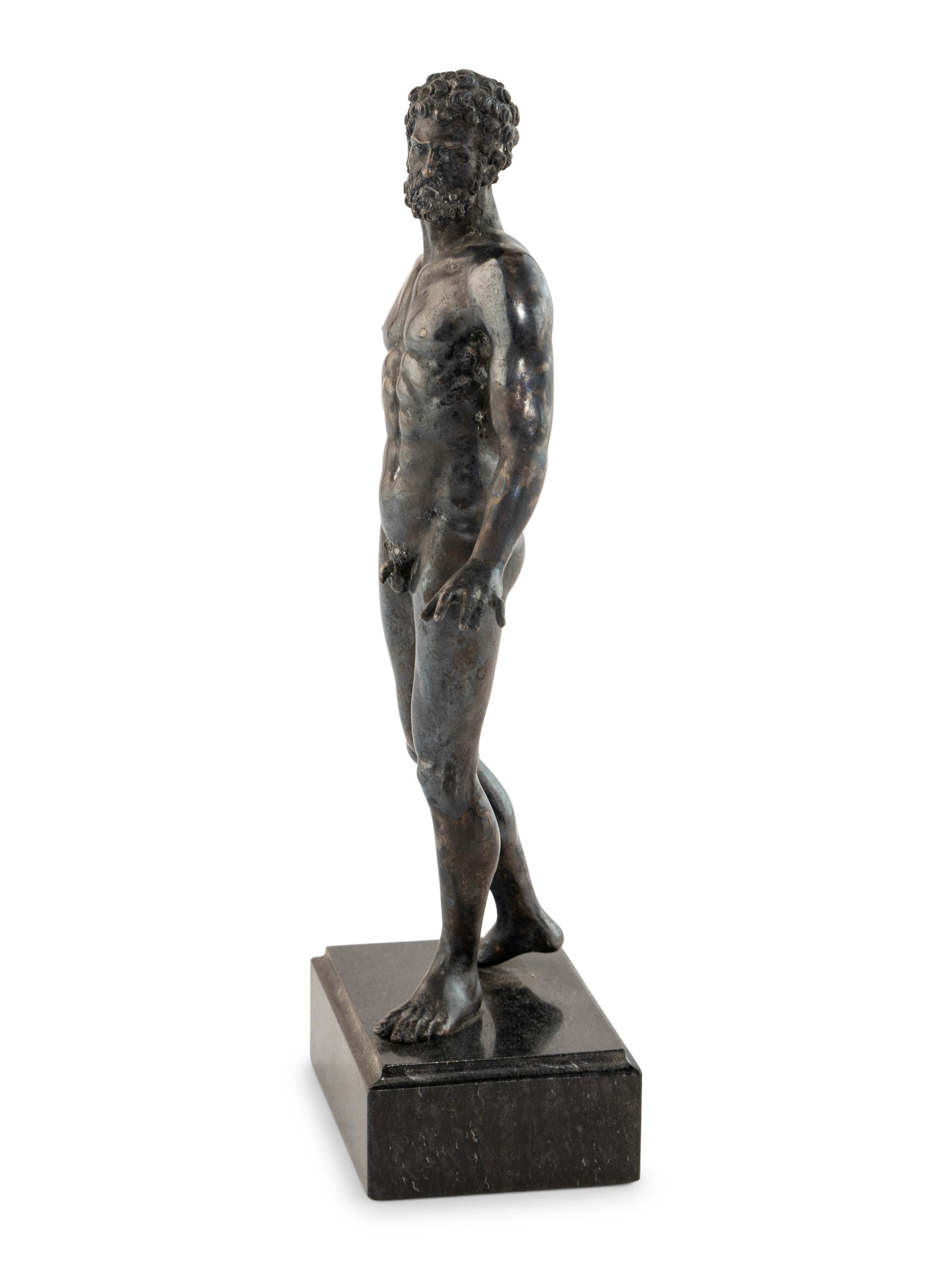 A Continental Silver Figure of Hercules