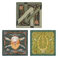 Three Hermès Scarves