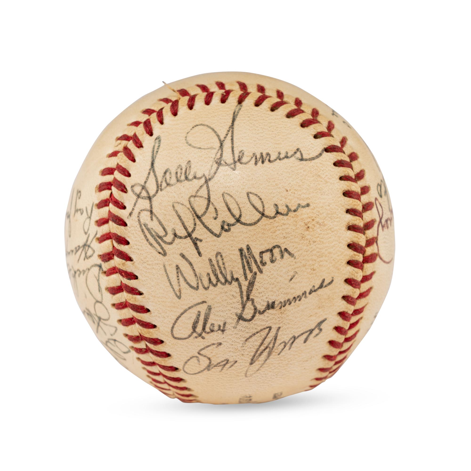 A 1954 St. Louis Cardinals Team Signed Autograph Baseball Featuring Stan Musial (Beckett Authentication Services Letter of Authenticity)
