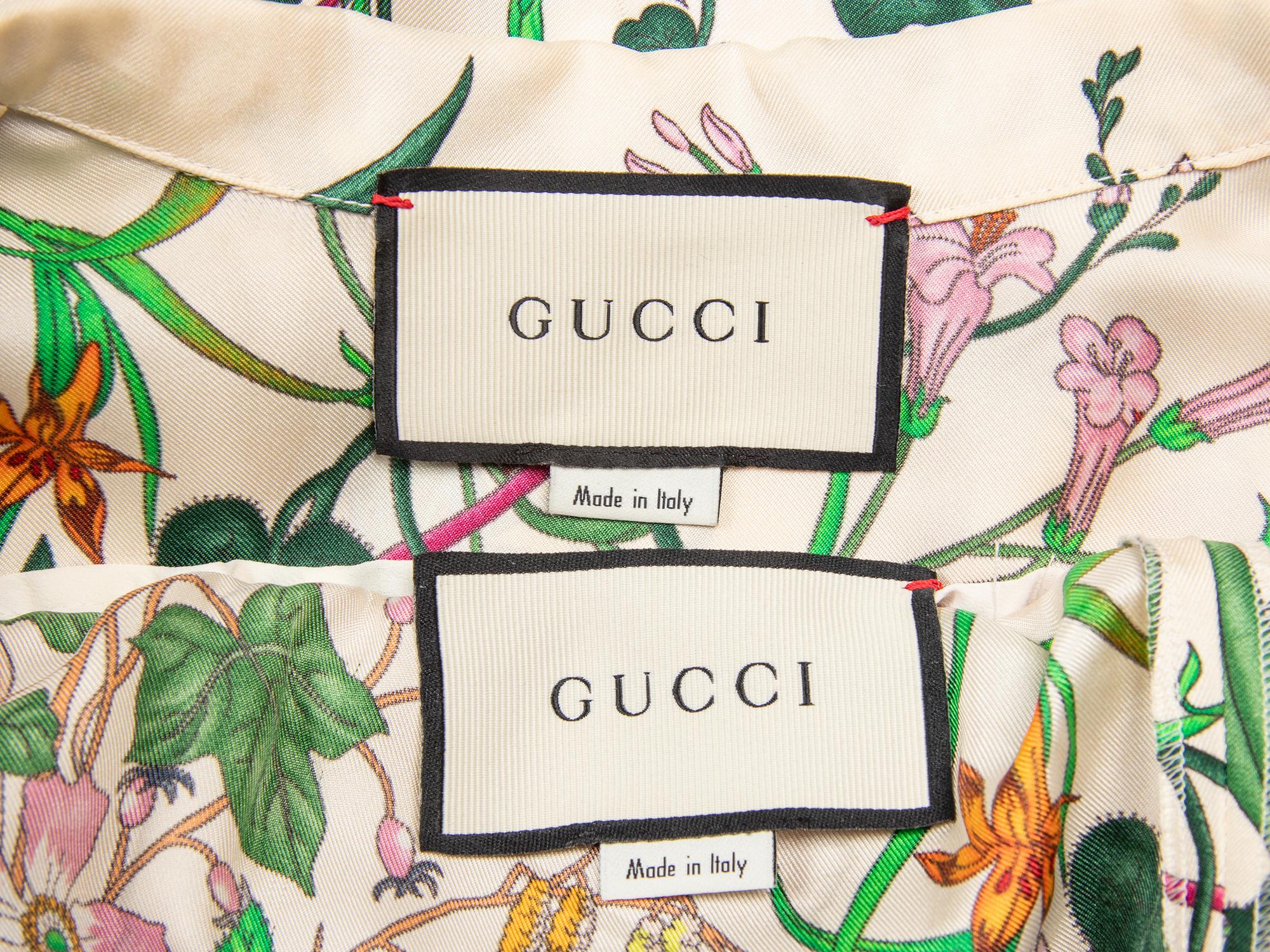 GUCCI, FLORA-PRINT SILK LOUNGE ENSEMBLE