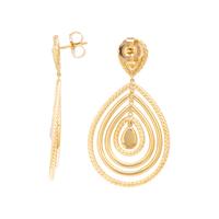 DAVID YURMAN, YELLOW GOLD AND DIAMOND EARRINGS