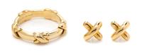 A Collection of 18 Karat Yellow Gold "Signature" Jewelry, Tiffany & Co., 5.90 dwts.