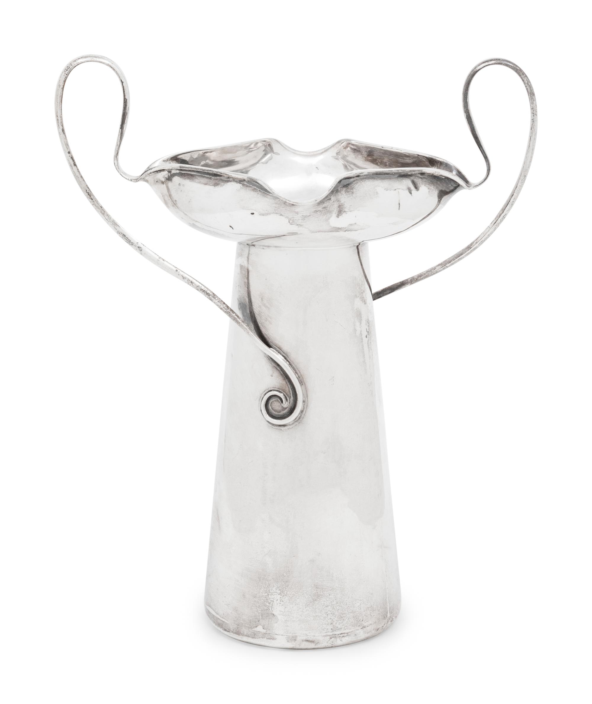 An English Silver Vase