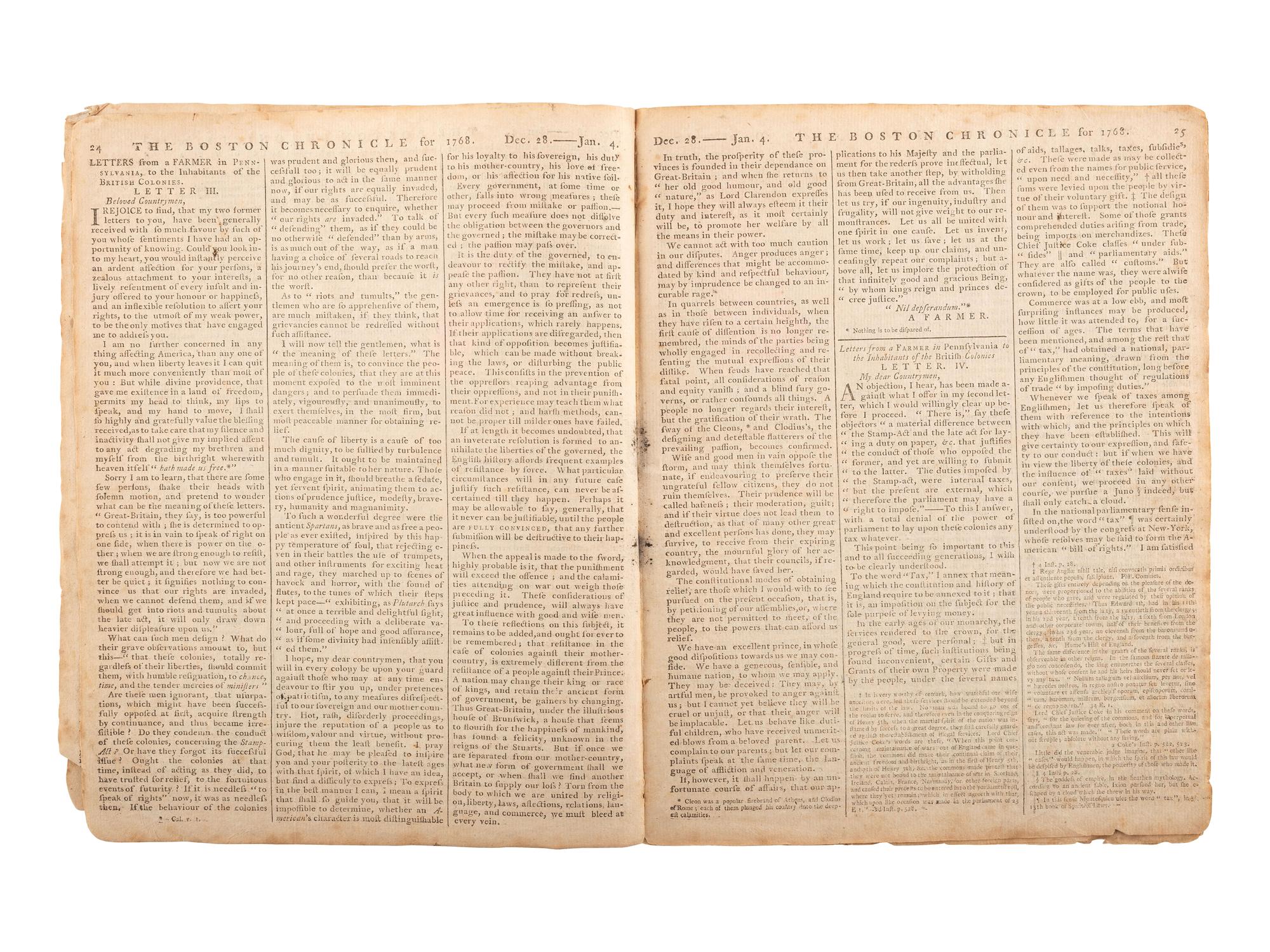 [PRE-REVOLUTIONARY WAR].