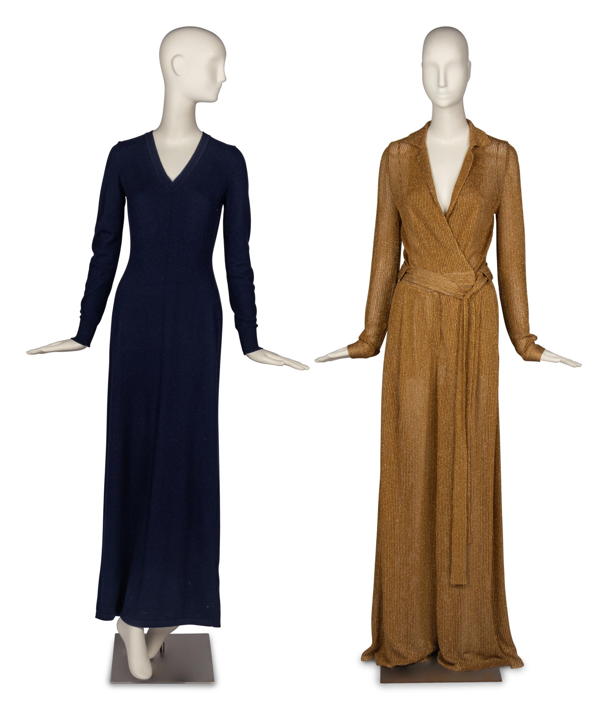Two Knit Items, Oscar de la Renta Dress and Missoni Jumpsuit