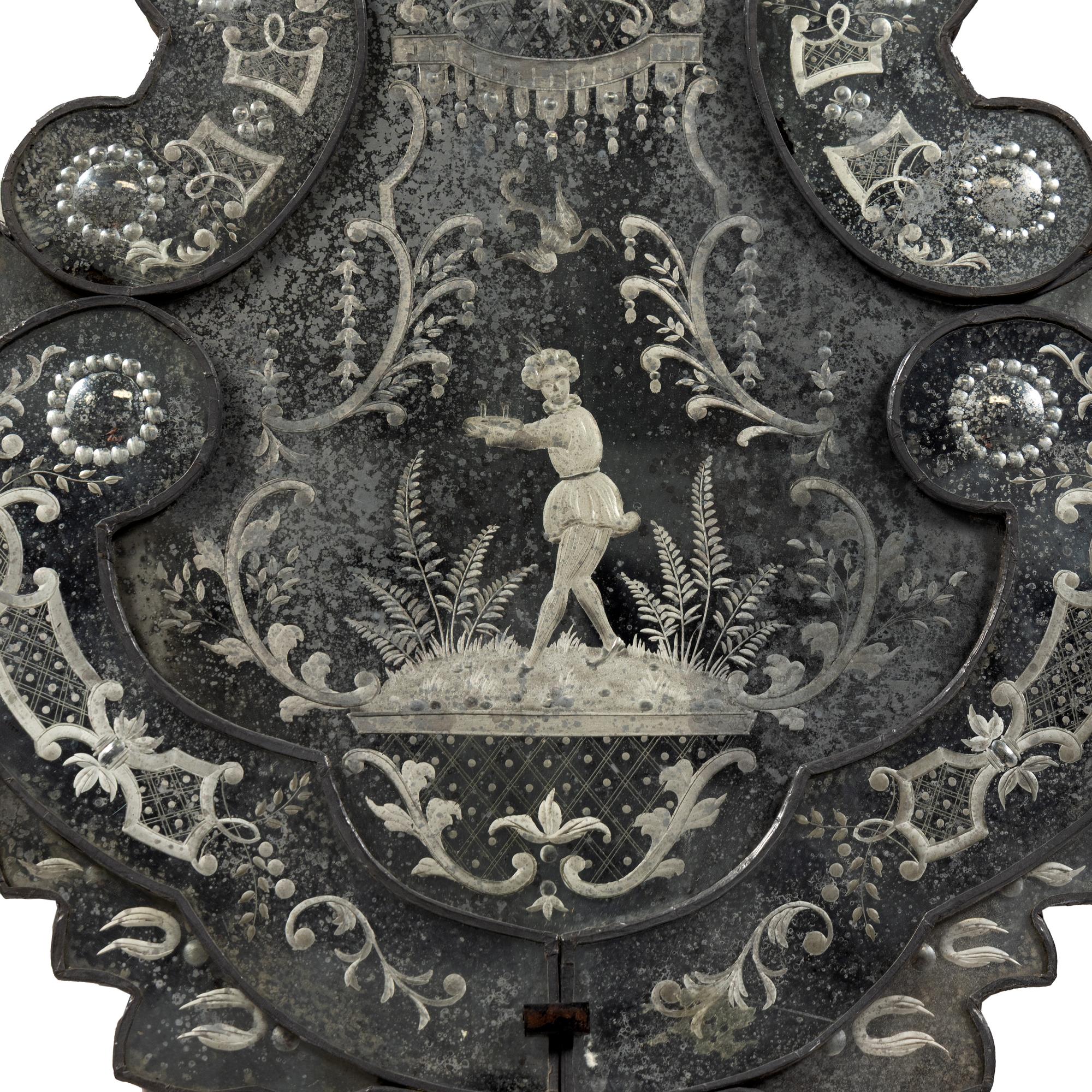 A Pair of Venetian Glass Mirrors