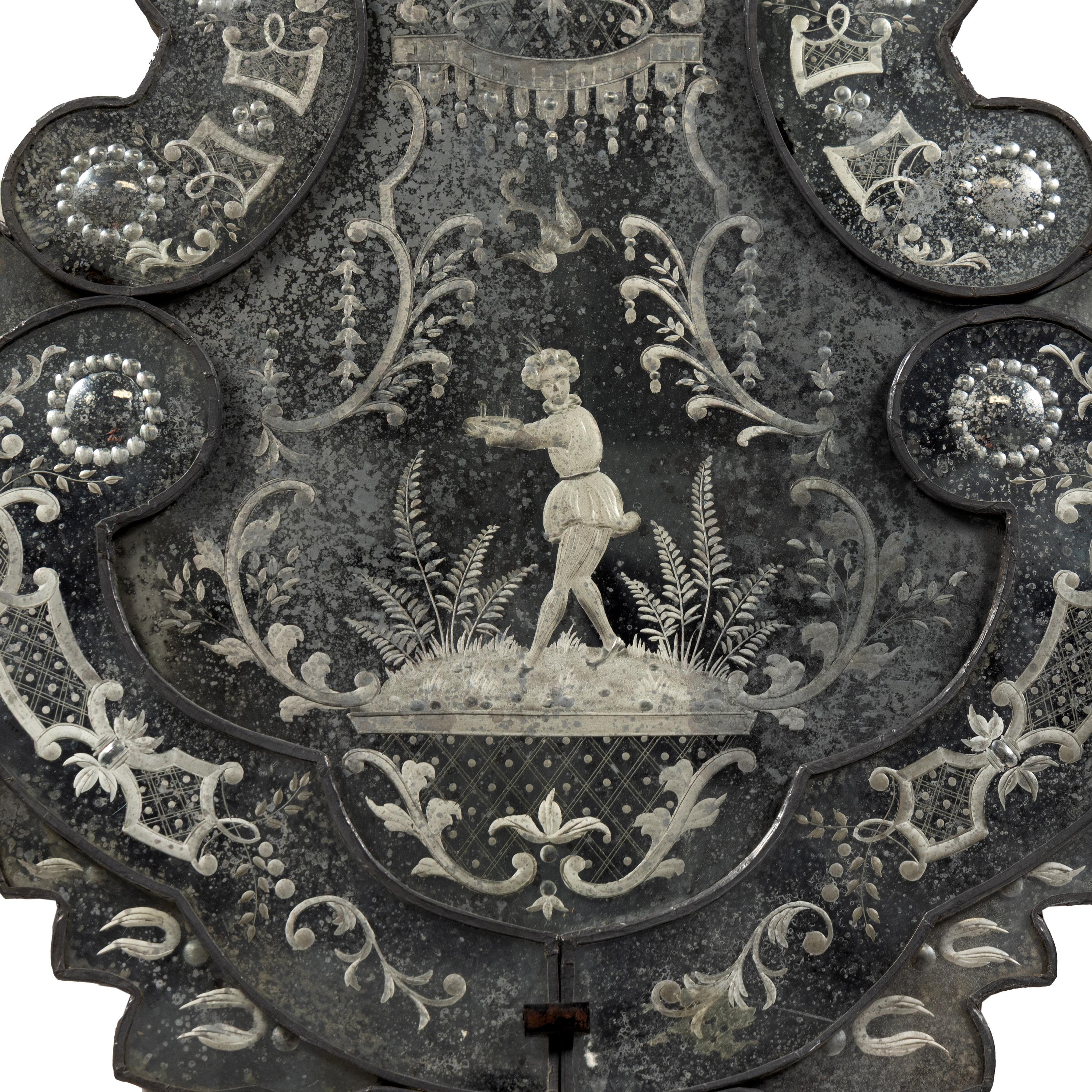 A Pair of Venetian Glass Mirrors