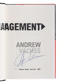 VACHSS, Andrew (1942-2021). A group of 8 works by Vachss, ALL FIRST EDITIONS, ALL SIGNED OR INSCRIBED, comprising:
