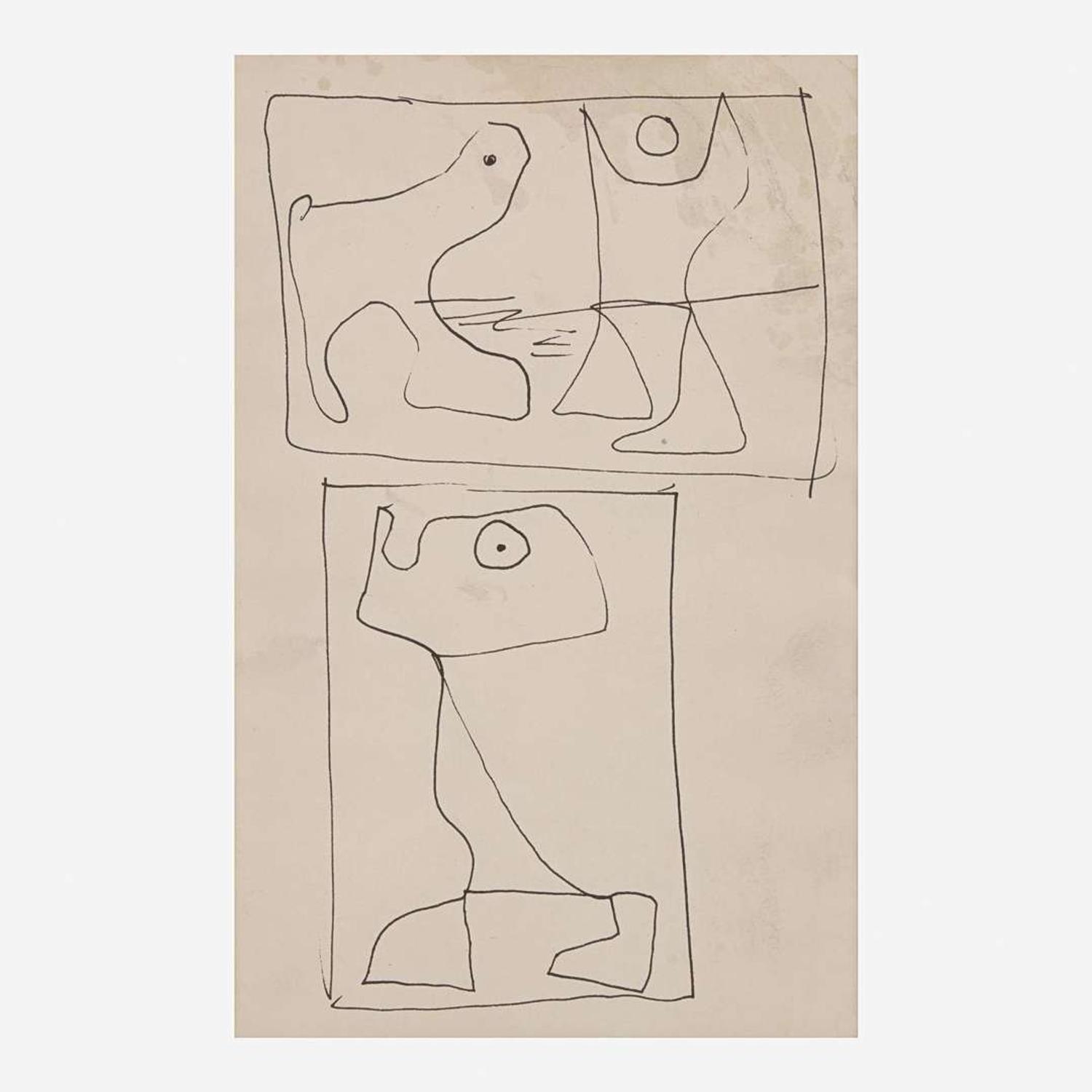 William Baziotes (American, 1912-1963) Untitled, #197 (Trio)