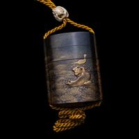 Three Japanese Inro, Edo Period 日本江戶時代 印籠三件