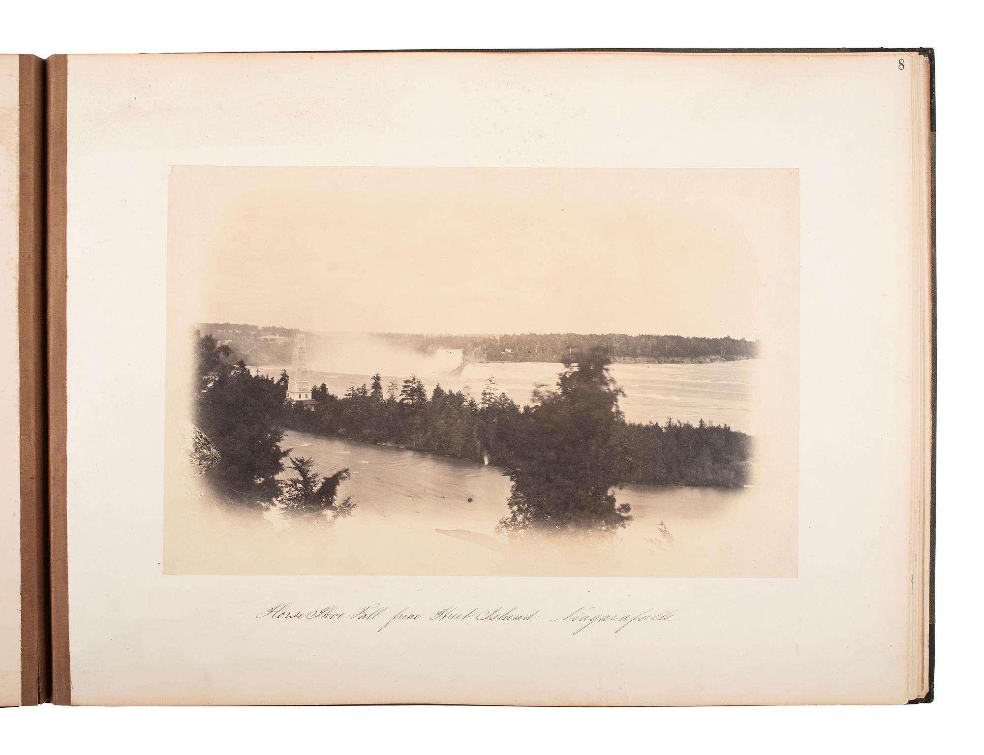 [NIAGARA FALLS, NY - EARLY PHOTOGRAPHY]. An album containing 20 views of Niagara Falls. Niagara Falls, New York, compiled in 1867.