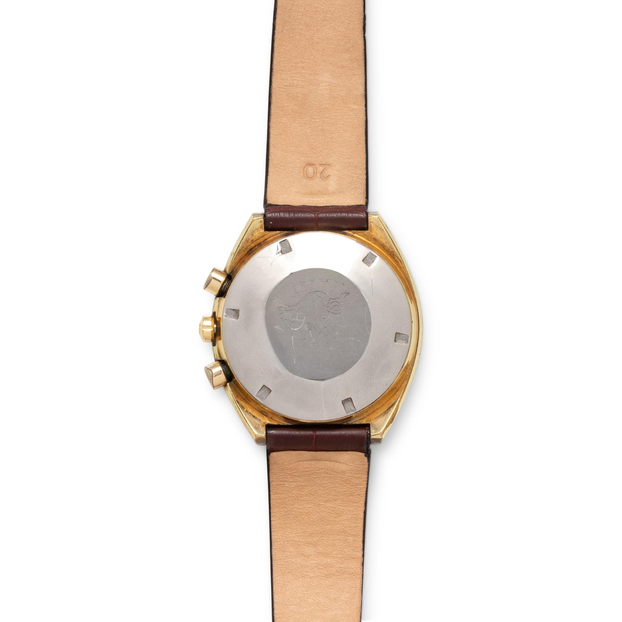 OMEGA, GOLD-PLATED 'SPEEDMASTER MARK II' CHRONOGRAPH WATCH