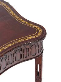 A George III 'Chinese Chippendale' Mahogany Flip-Top Table
