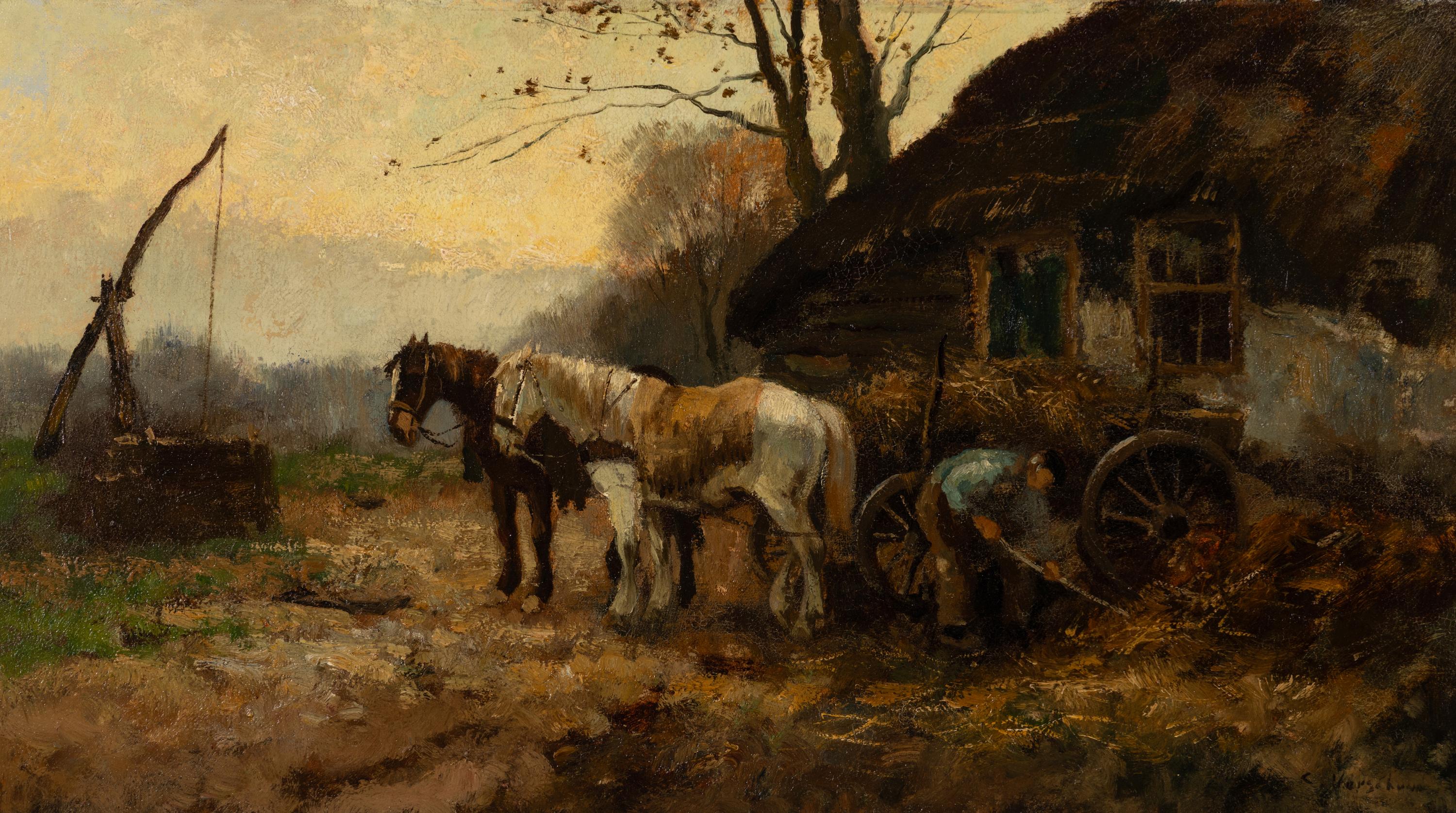 Cornelis Bouter (Dutch, 1888–1966) — The Hay Cart