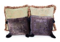 A Group of Twelve Pillows Largest 24 x 24 inches.