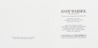 After Andy Warhol, (American, 1928-1987), Marilyn, 1981 (Castelli Graphics Invitation)